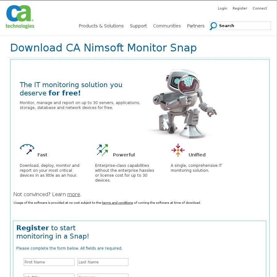 ca nimsoft monitor snap